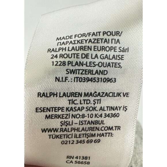 Ralph Lauren Polo  Shirt Unisex L  (14-16) Gray Long-Sleeve Graphic Print - Picture 7 of 14